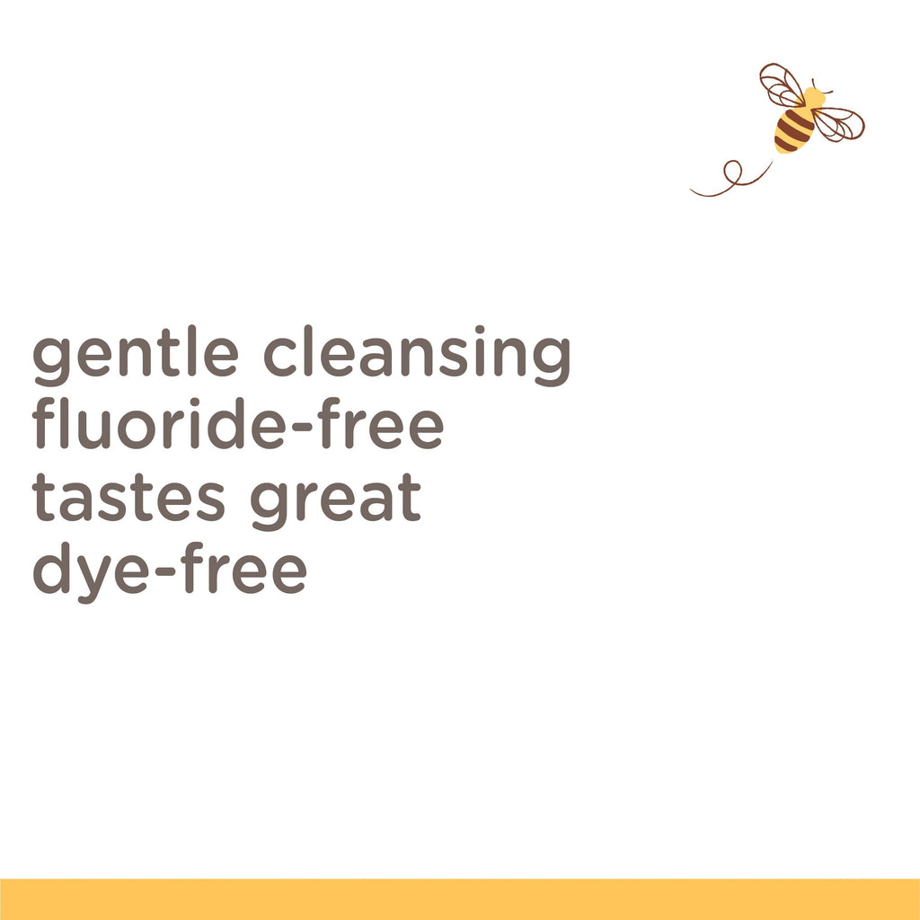Kids Toothpaste, Natural Flavor, Fluoride Free, Bubble Bee5x