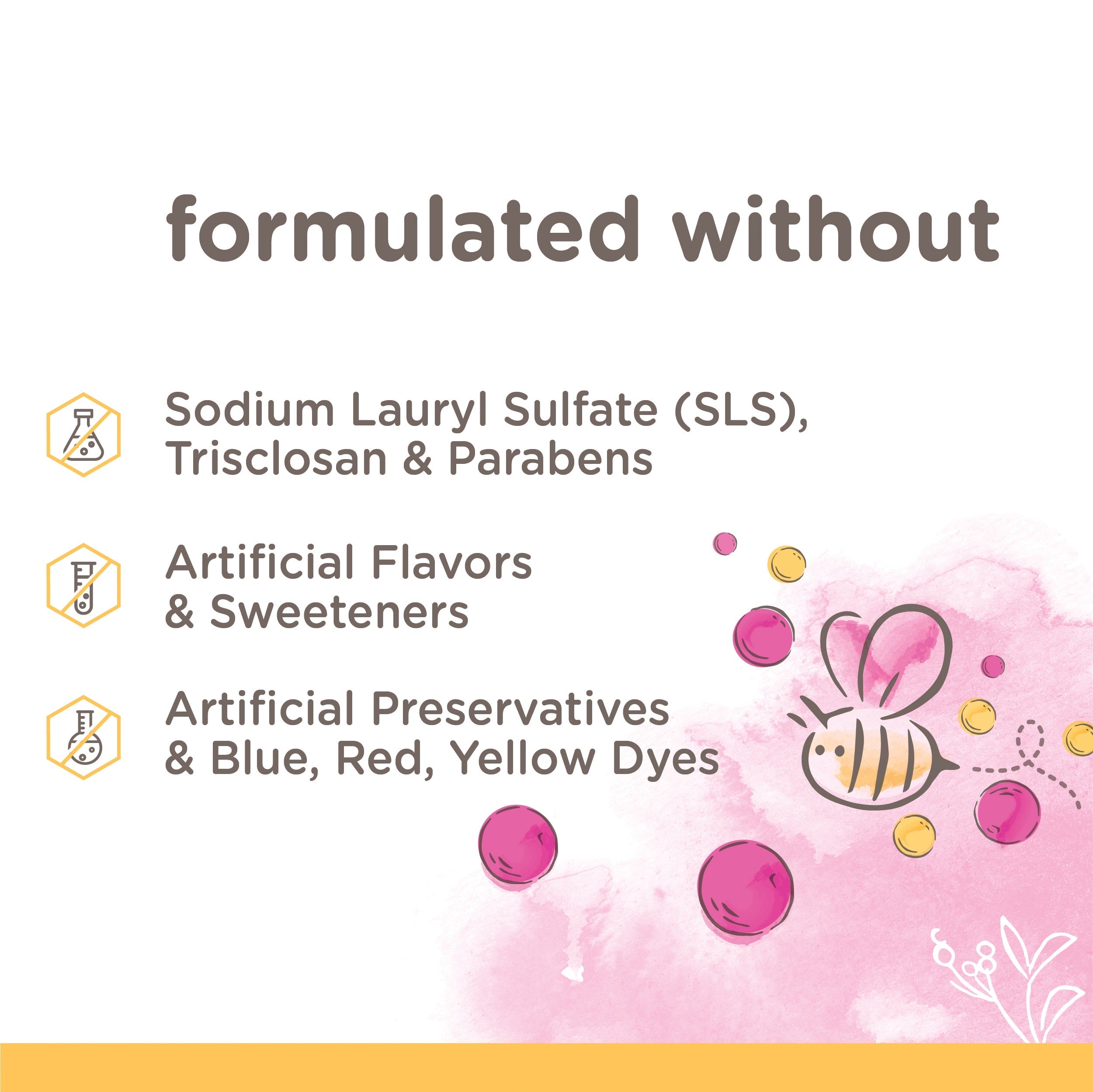 Kids Toothpaste, Natural Flavor, Fluoride Free, Bubble Bee5x