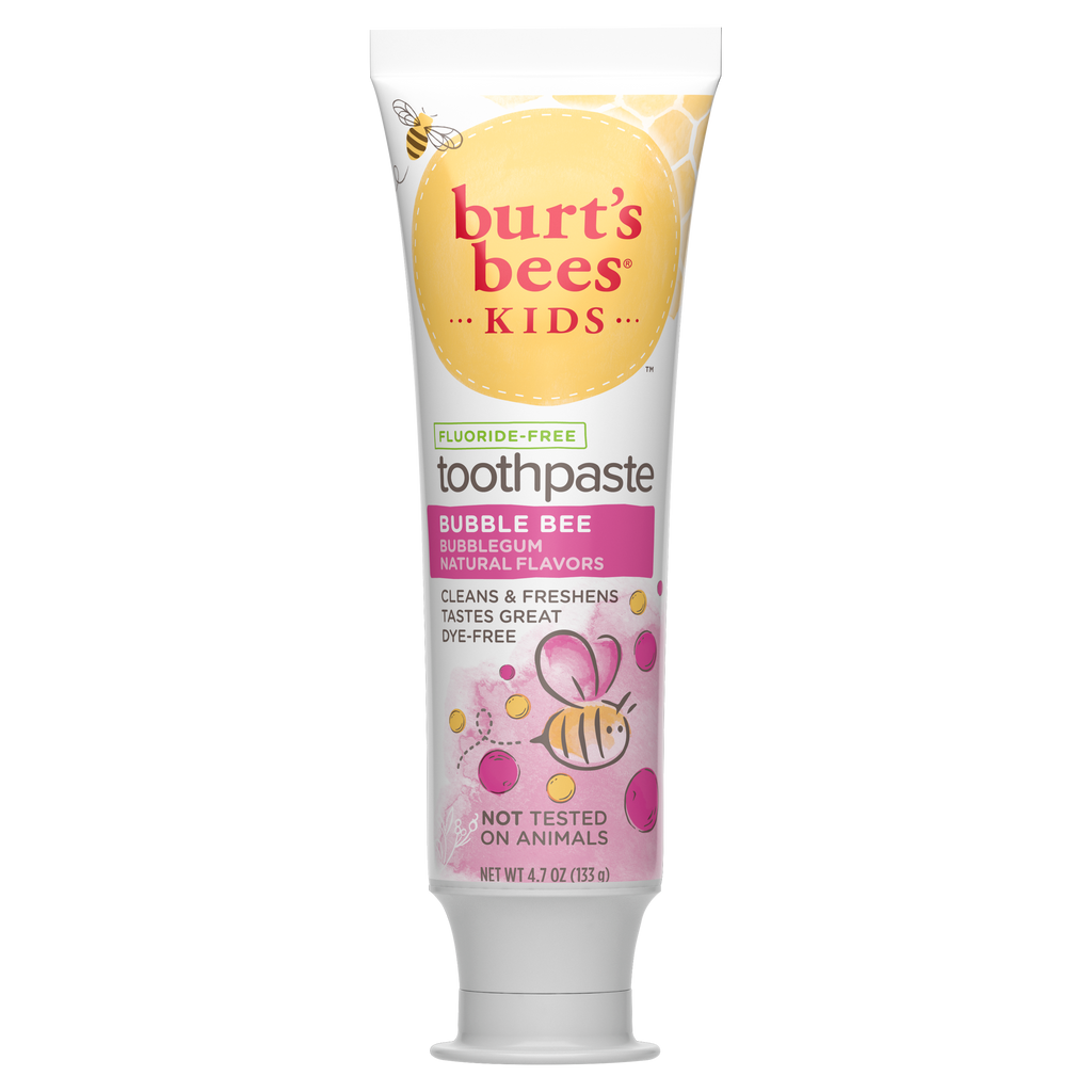 Kids Toothpaste, Natural Flavor, Fluoride Free, Bubble Bee5x
