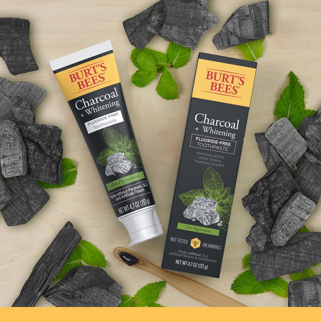 Charcoal + Whitening Zen Peppermint Toothpaste Fluoride-Freewl