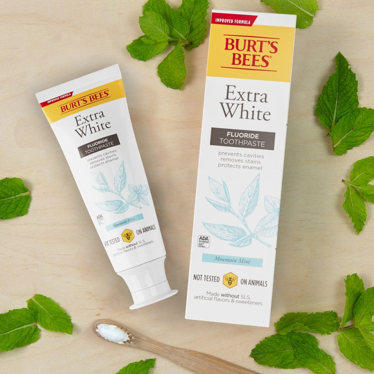 Extra White Fluoride Natural Toothpaste Mountain Mint5r