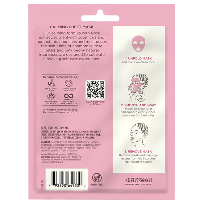Calming Sheet Mask with Rose2e