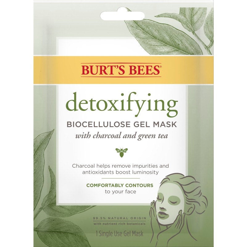 Detoxifying Biocellulose Gel Mask with Charcoal & Green Teaso