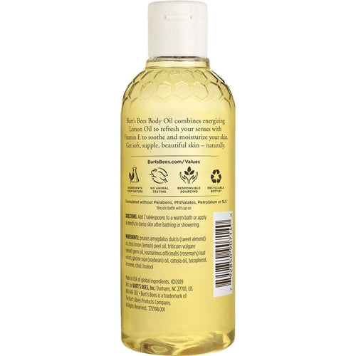 Burt's Bees Body Oil - Lemon & Vitamin Ehs