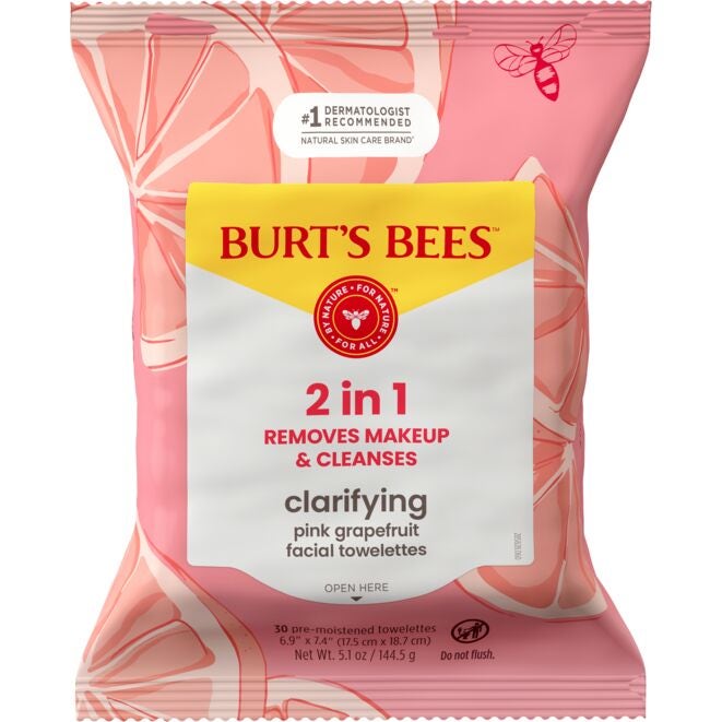 Facial Cleansing Towelettes with Pink Grapefruitit
